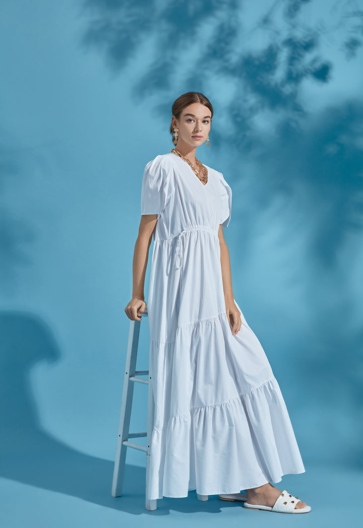 ワンピース andmary Laura tiered dress white ANDMARY】Laura tiered dress