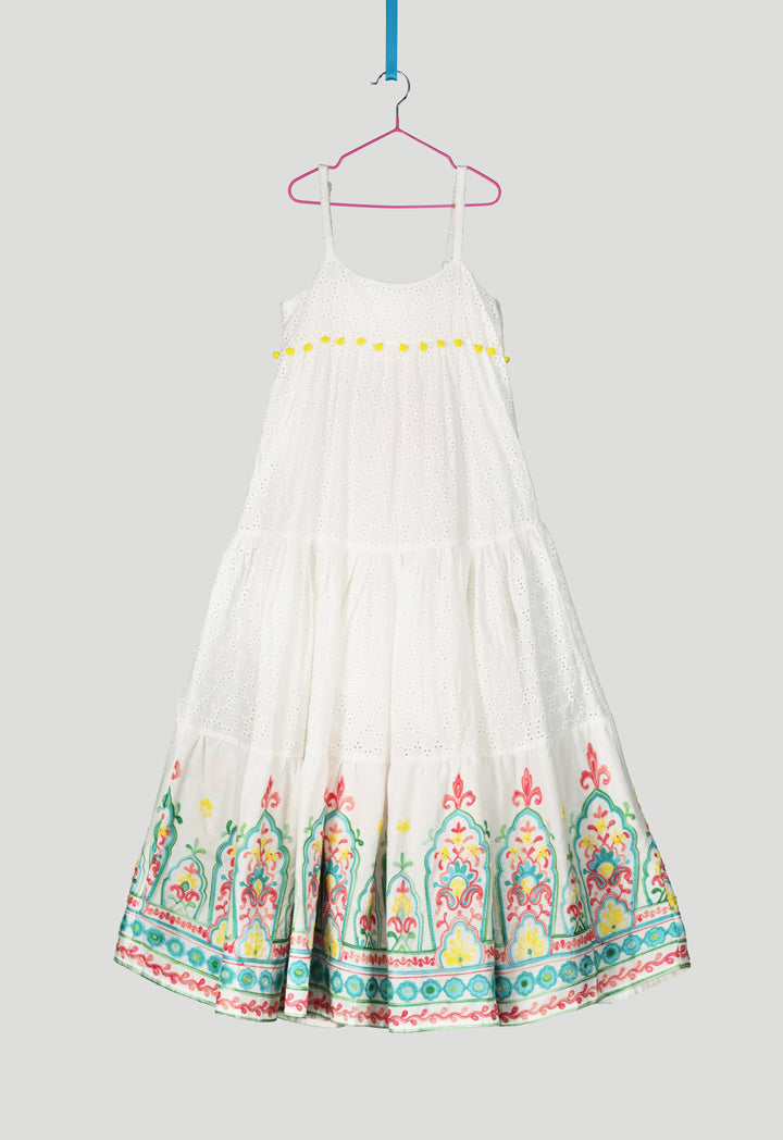 schiffli embroidered dress Serena Schiffli Embroidered Dress
