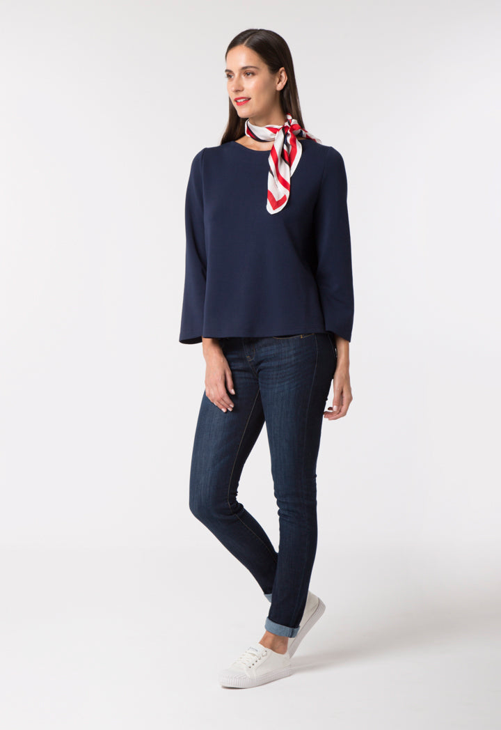 Jersey Top With Scarf