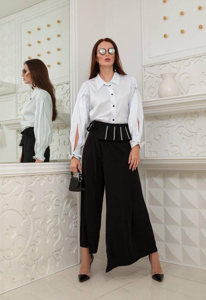 Black Wrap Culottes – ZAY