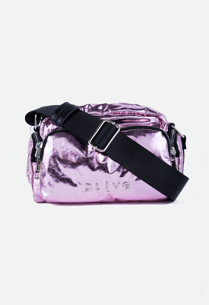 Metallic Puff Purse