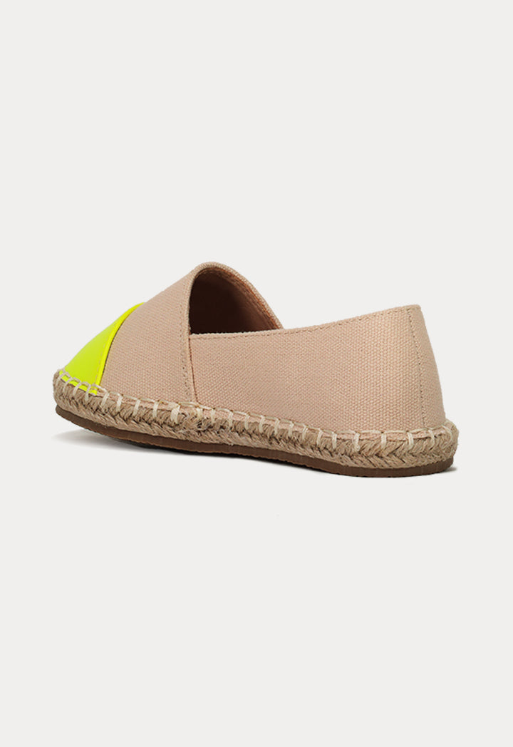 Contrast Toe Cap Espadrilles