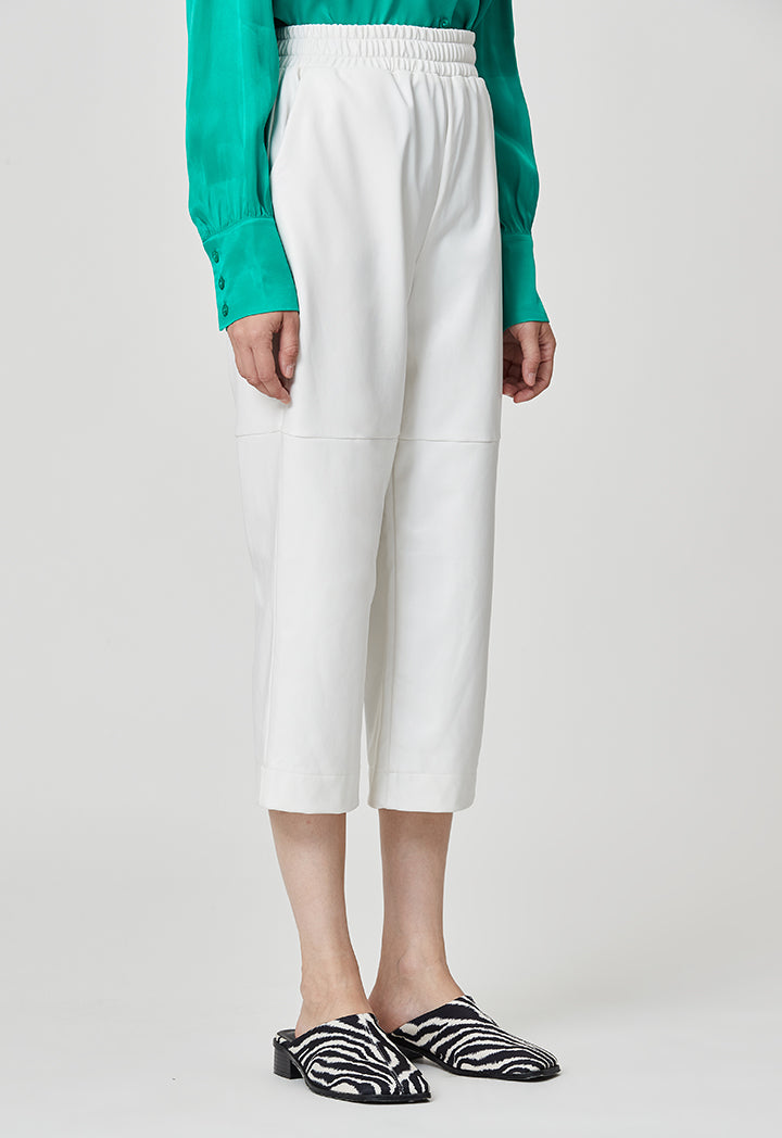 Faux Leather Straight Fit Trouser