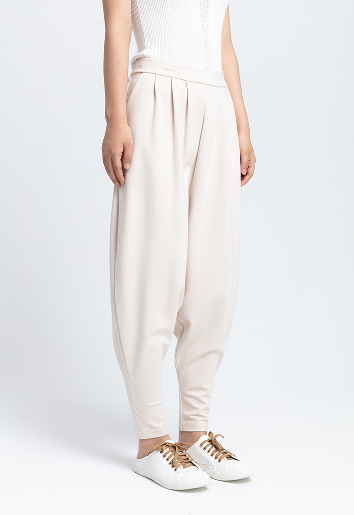 Solid Balloon Shape Trouser