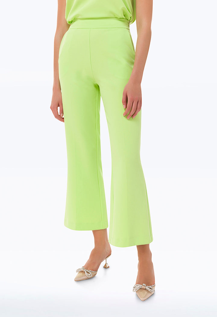 Wide Leg Straight Solid Trouser
