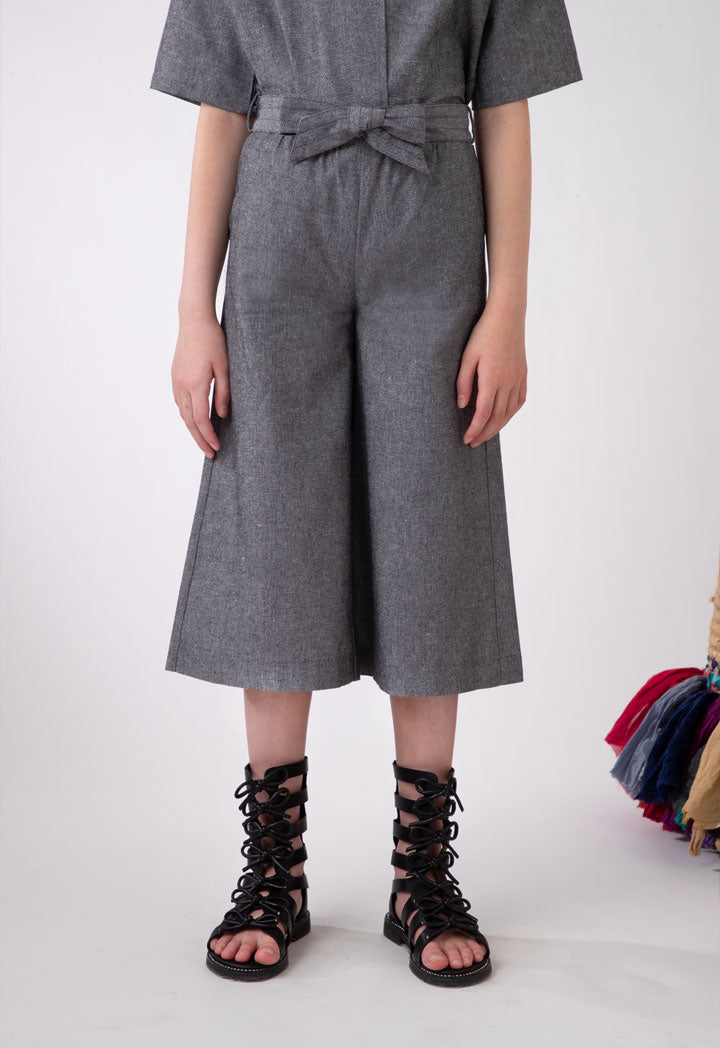 Straight Fit Linen Culottes