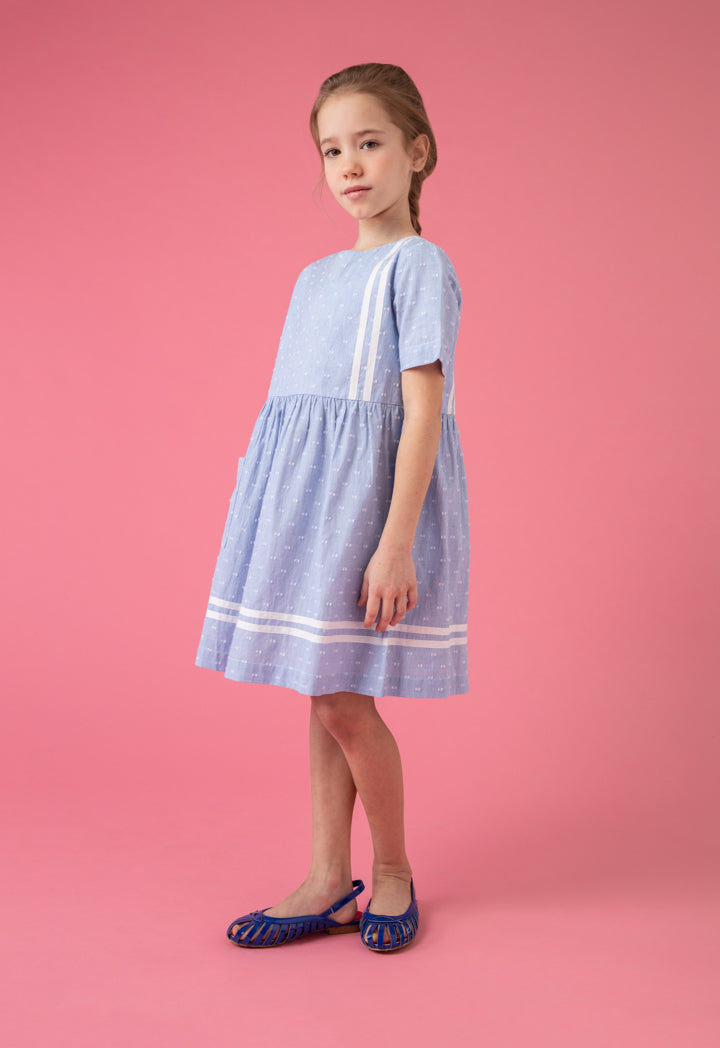 Gathered Waist Stripes Dress