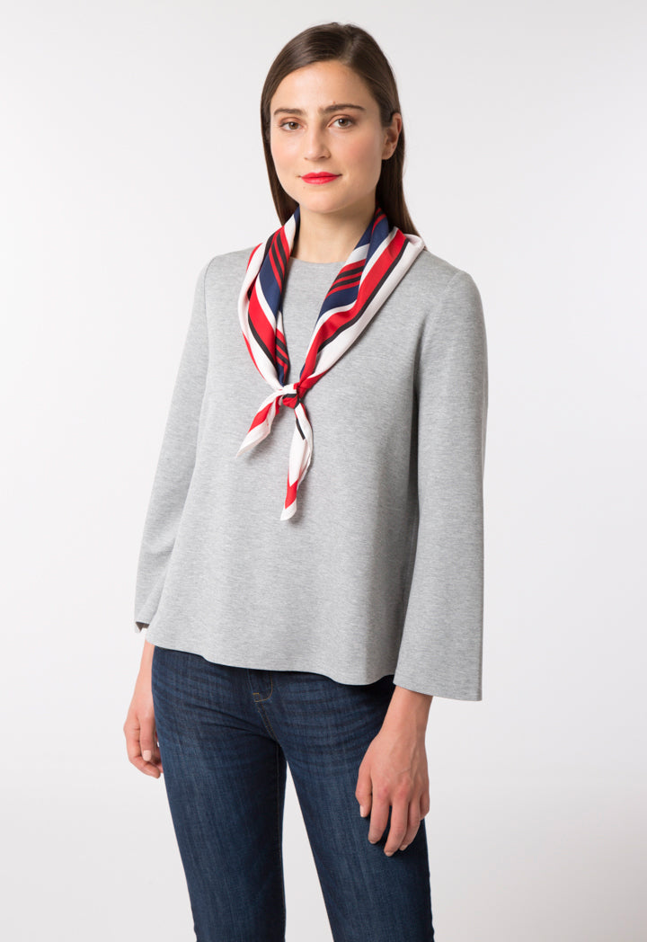 Jersey Top With Scarf