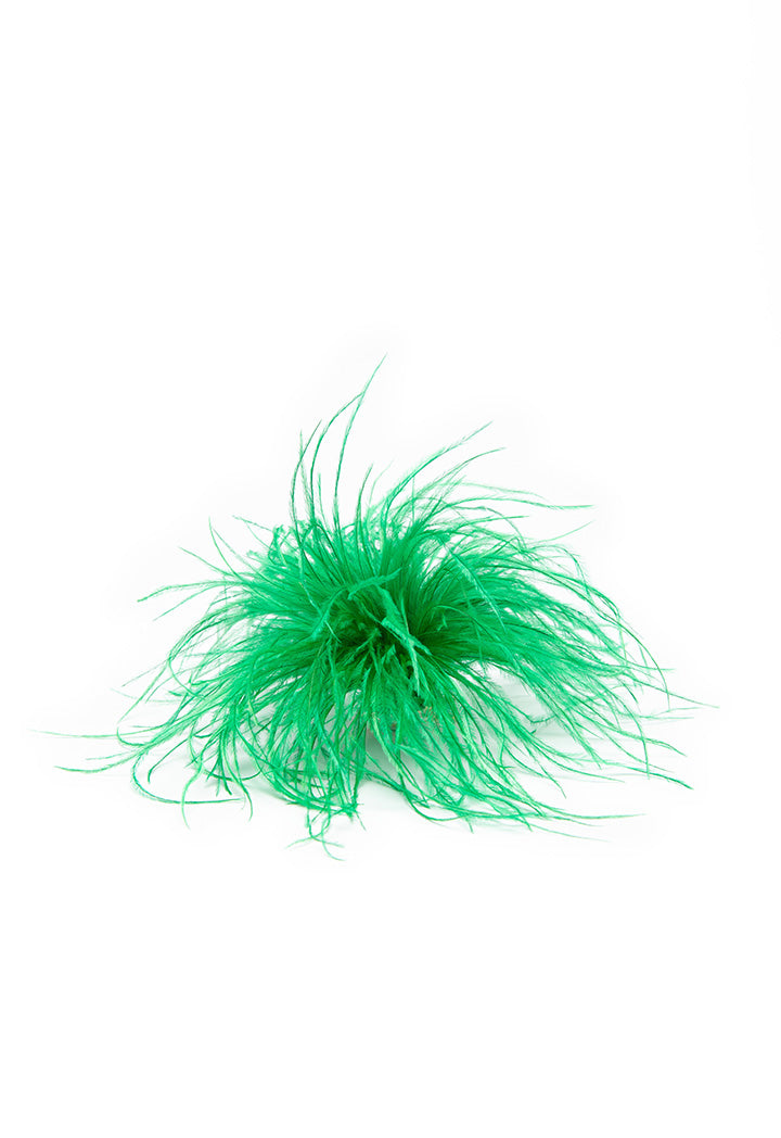 Solid Feather Clip And Brooch Fascinator