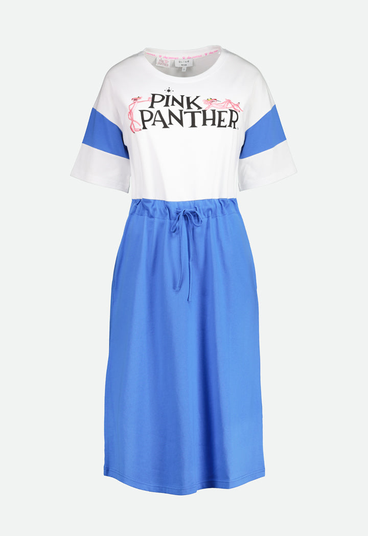 Color Block Pink Panther Dress