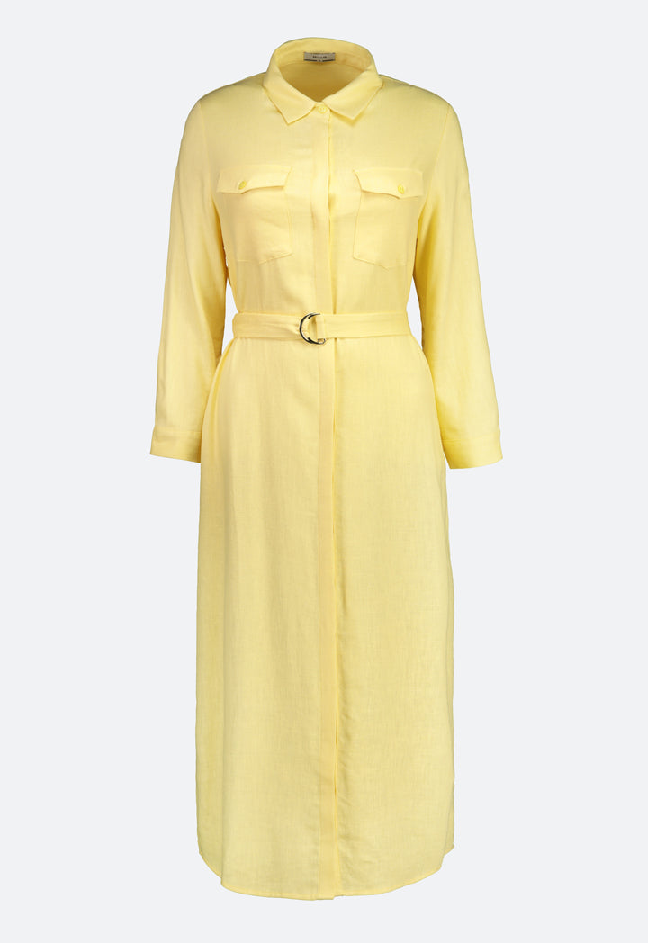 Button Down Flap Pocket Short Dress