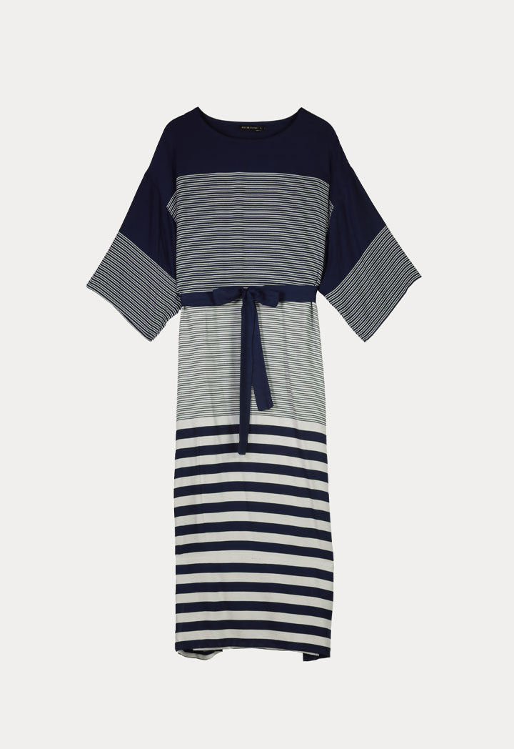 Contrast Pin Stripe Dress