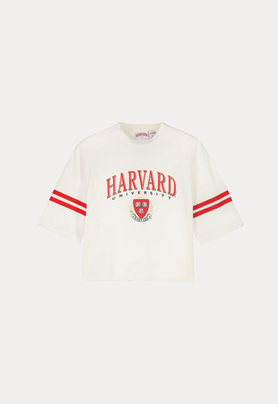 Harvard Printed Stripe Sleeve T-Shirt