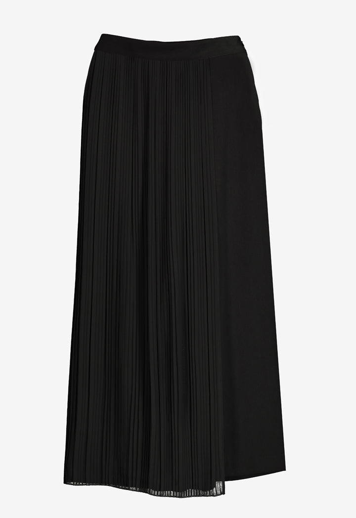 Culottes With Pleated Overlay