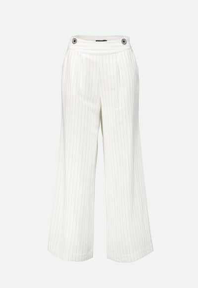 White Stripe Straight Leg Trouser