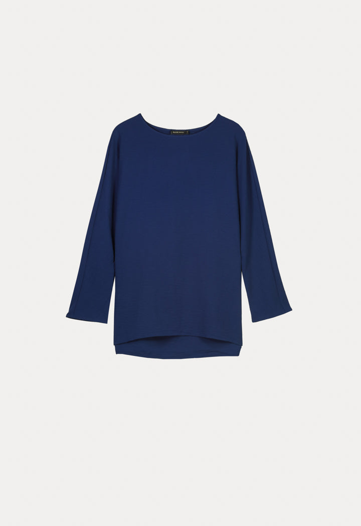 Solid Colored Casual Blouse