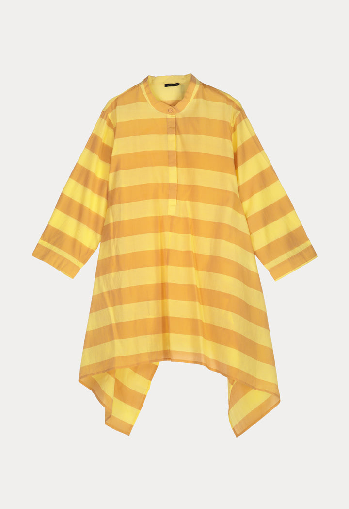 Mandarin Stripe Shirt - Fresqa