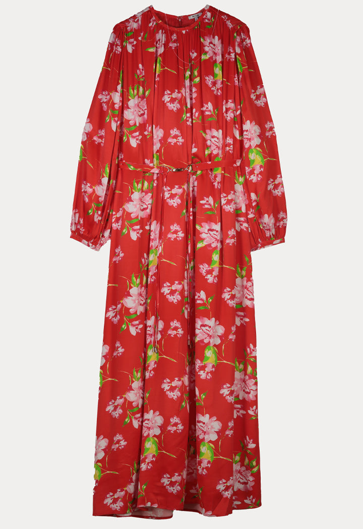 Long Flared Classic Maxi Dress