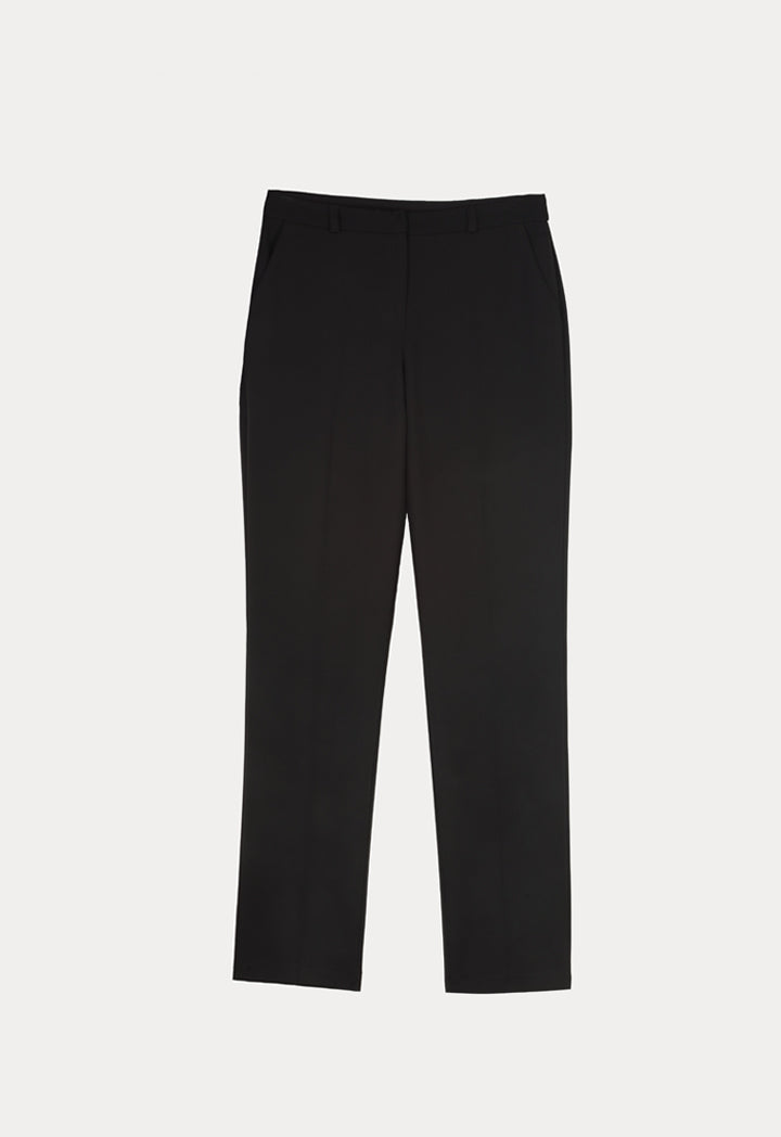 Long Formal Solid Trouser With Pockets