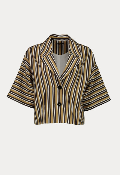 Striped Pattern Outerwear