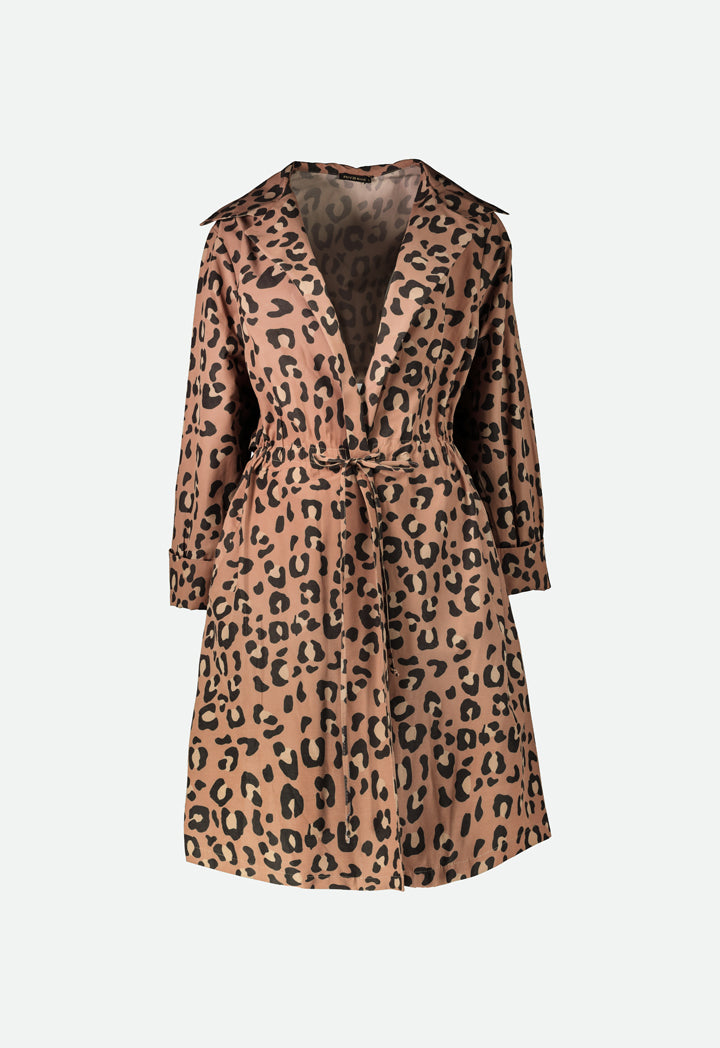 Leopard Print Long Outerwear