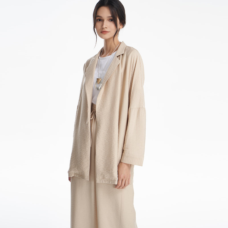 Open Textured Solid Outer Jacket