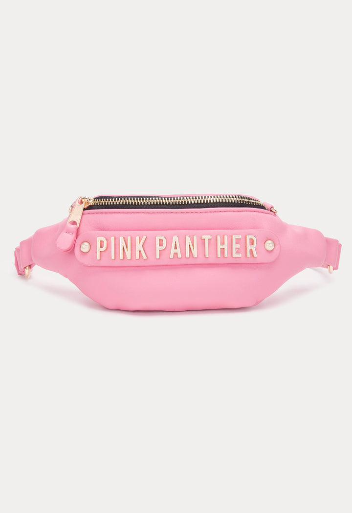 Pink Panther Metal Letter Fanny Bag
