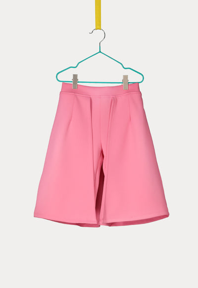 Soft Shorts With Skirt Overlay