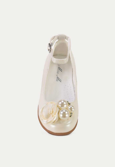 Flower & Pearls Flat Shoes