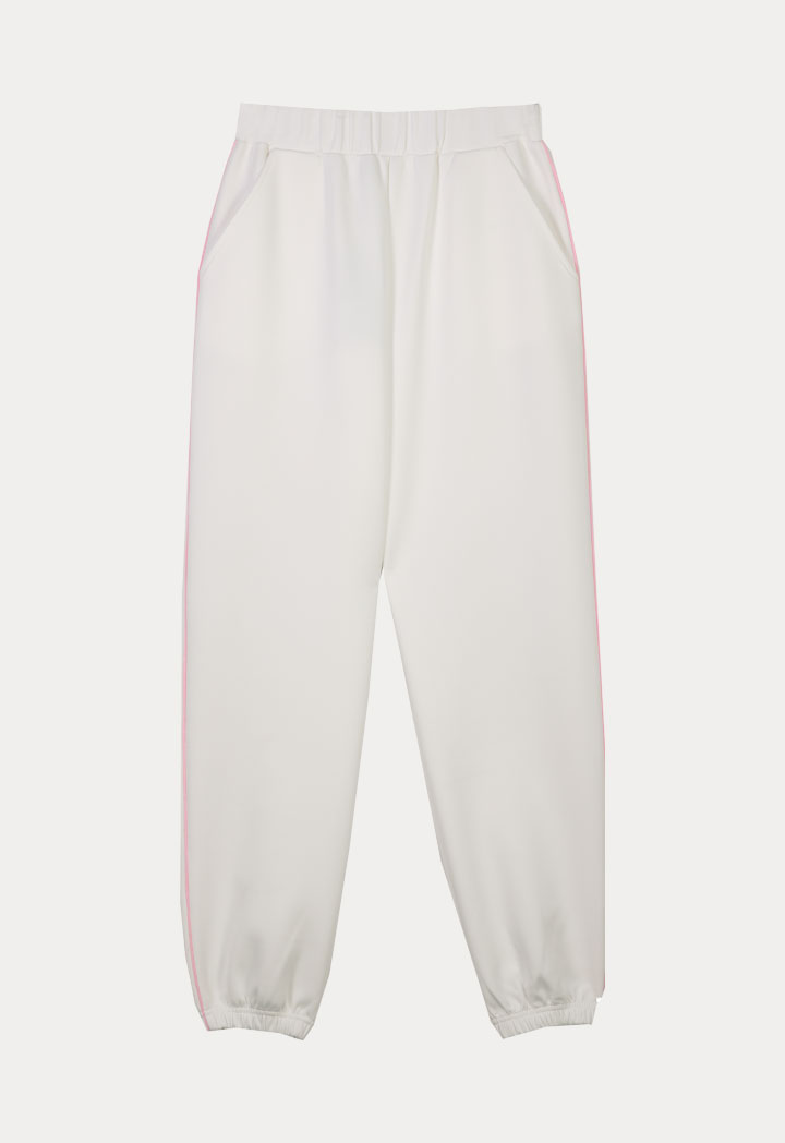 Piping Trim Elasticated Waist Sweatpants