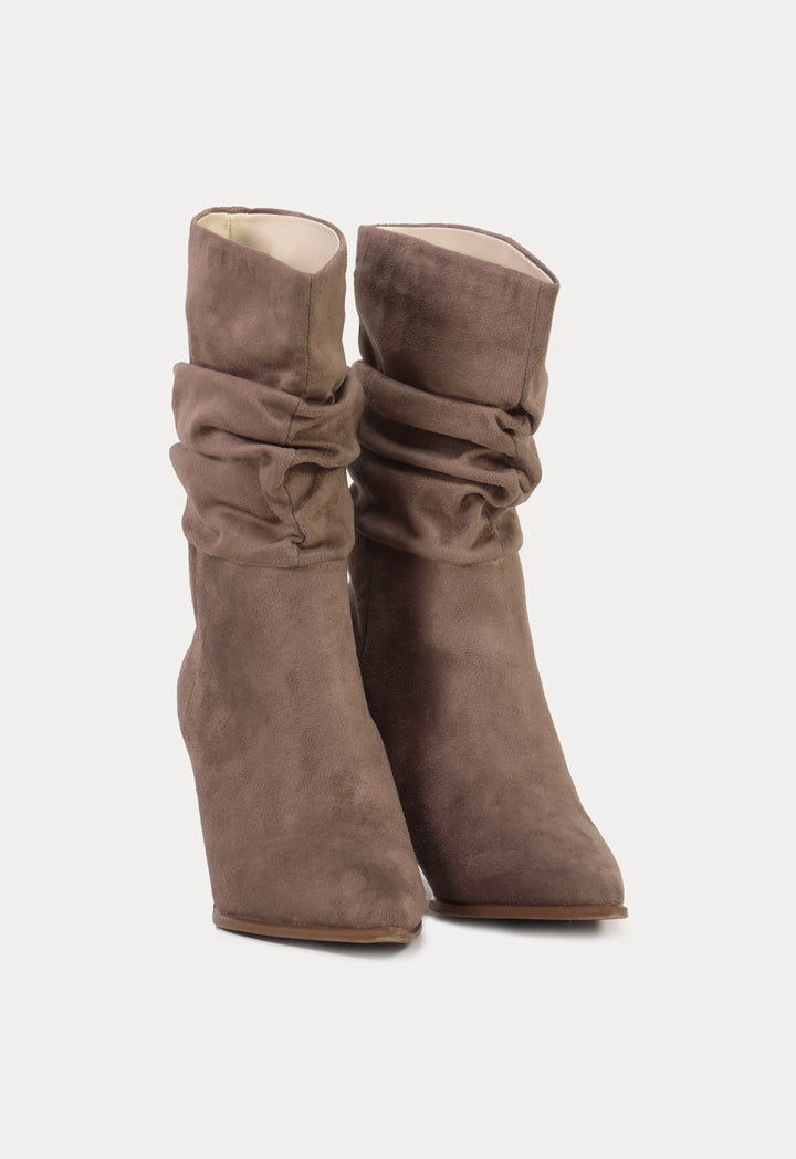 Pointed Toe Suede Boots