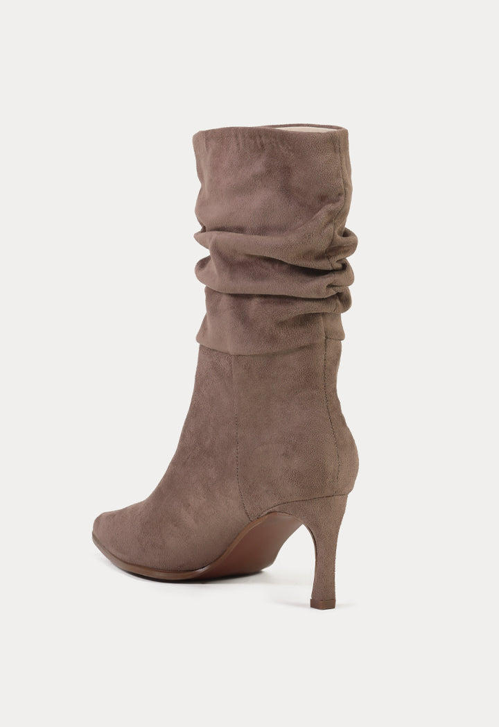 Pointed Toe Suede Boots