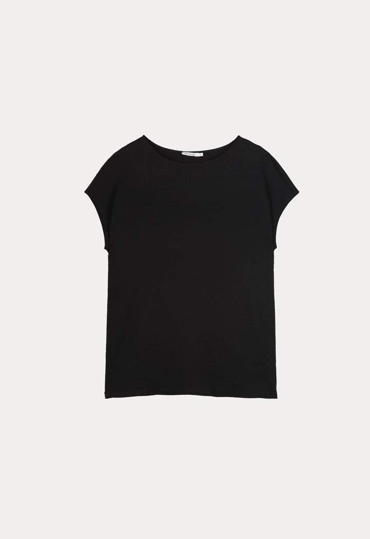 Solid Sleeveless Polyester T-Shirt
