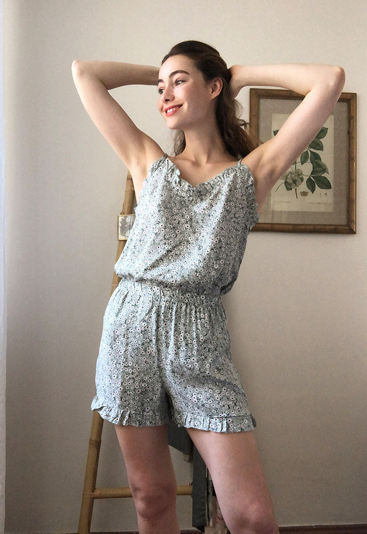 Frill Detail Pajama Set