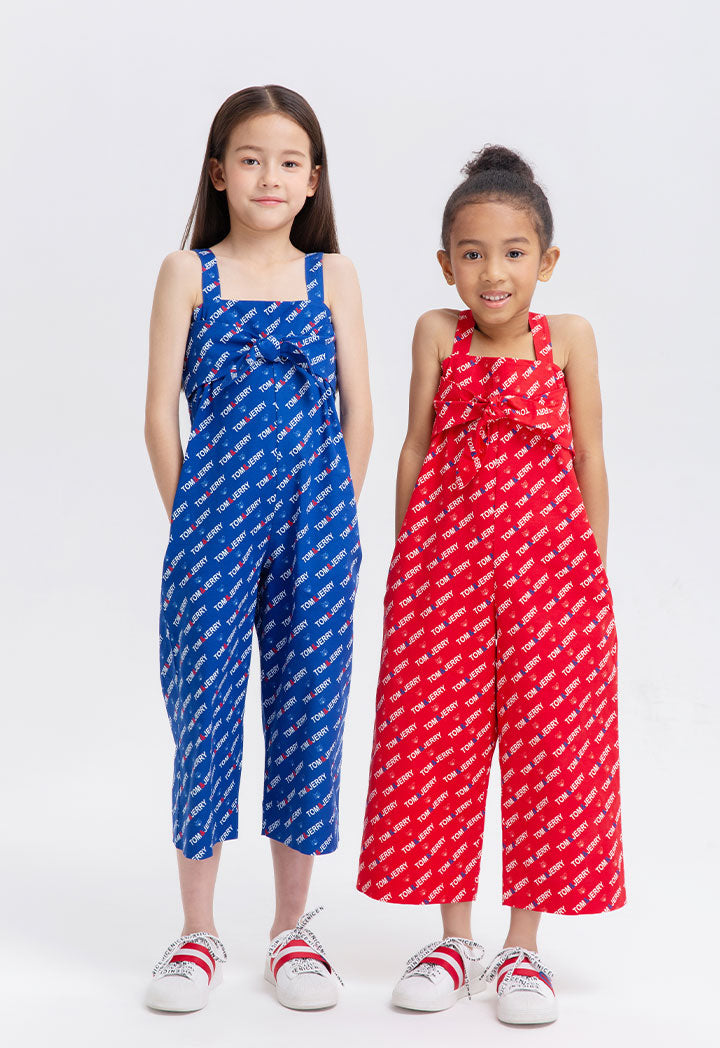 Tom And Jerry Square Neck Printed Jumpsuit