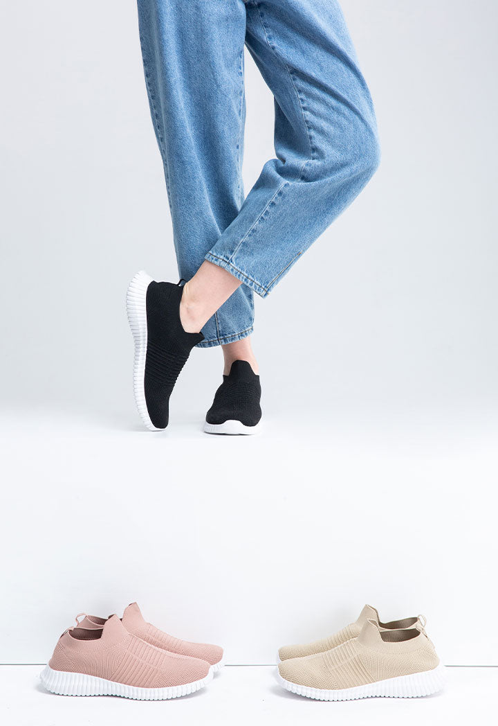 Breathable Mesh Slip-on Vulcanize Sneaker