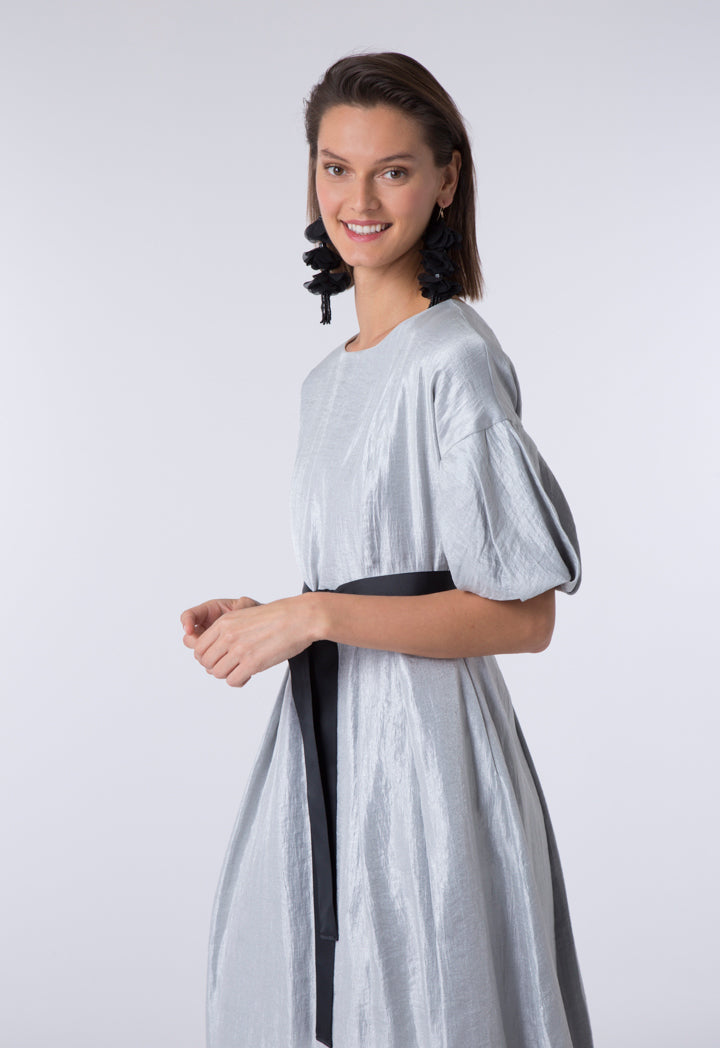 holographic midi dress Pastel Holographic Foil Women's Midi Dress Short Sleeve Sweetheart Neckline Sundress 2XS at Amazon Women's Clothing store