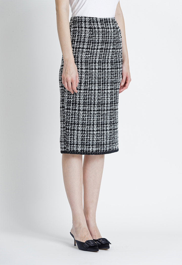 Allover Tweed Lurex  Skirt