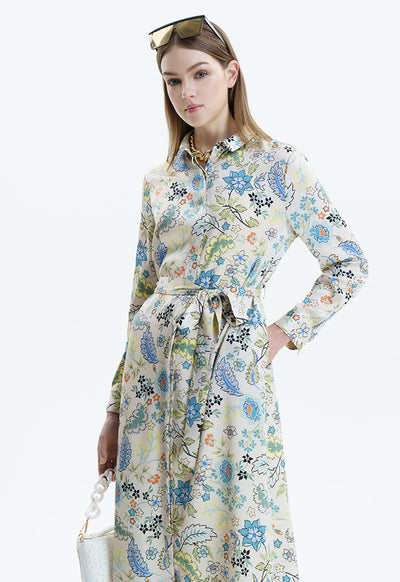 Floral Printed Maxi Outerwear