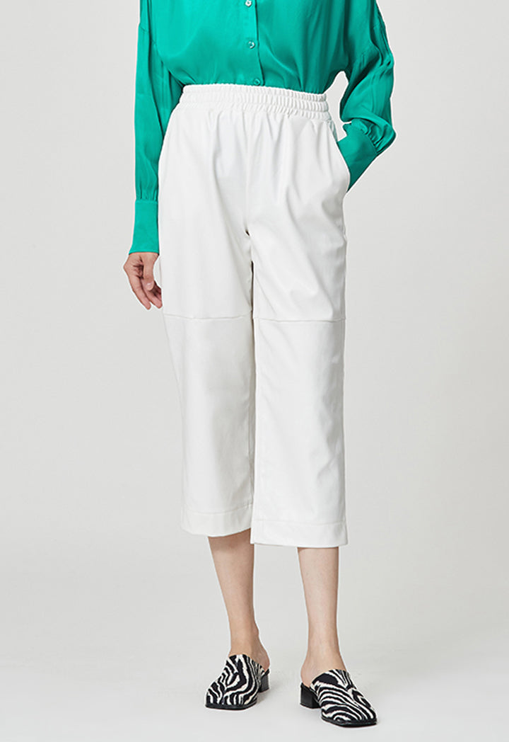 Faux Leather Straight Fit Trouser