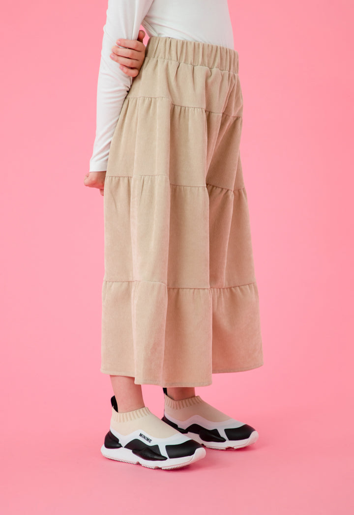 Tiered Corduroy Culottes