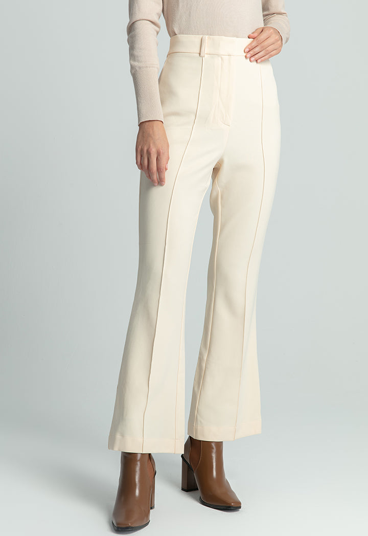 Pin Tuck Classic Solid Trouser
