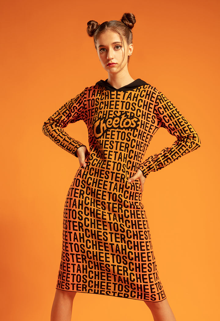 Cheetos Letter Jacquard Knitted Sweater Dress – ZAY