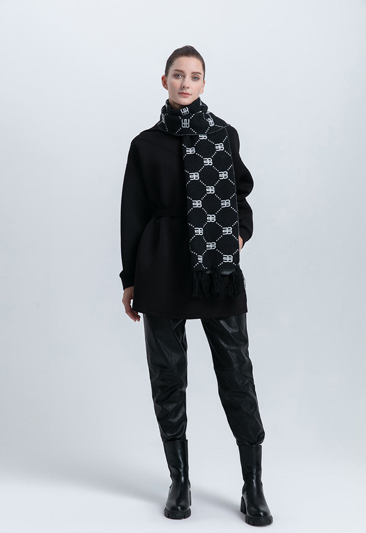 Neoprene Long Sleeve Hooded Blouse