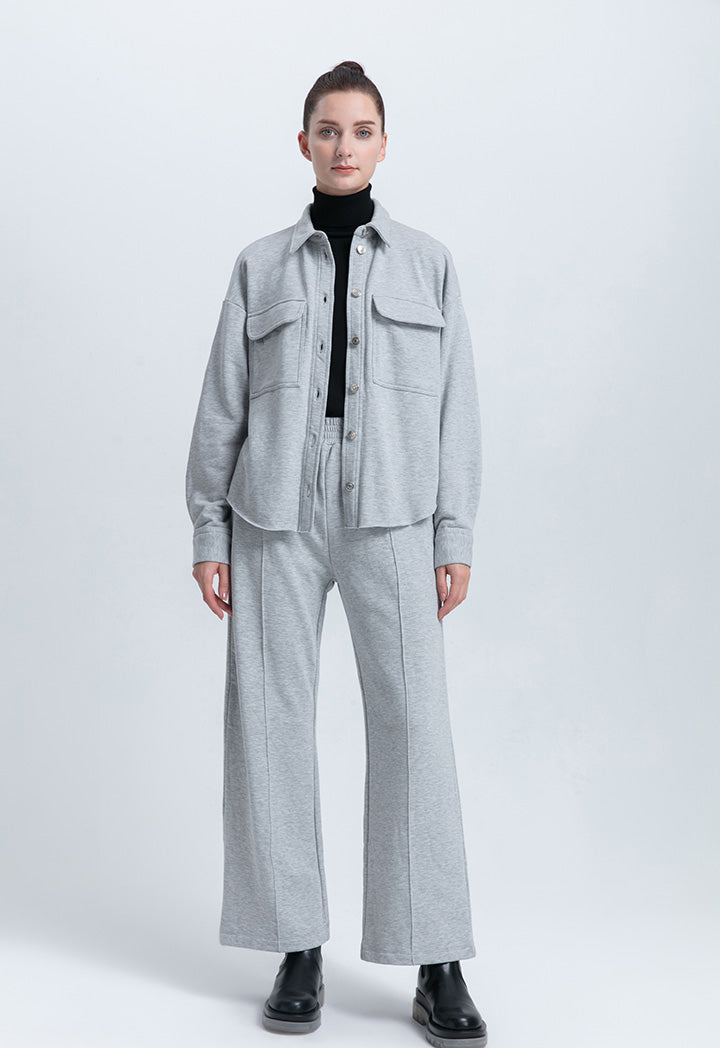 Grey Melange Shirt