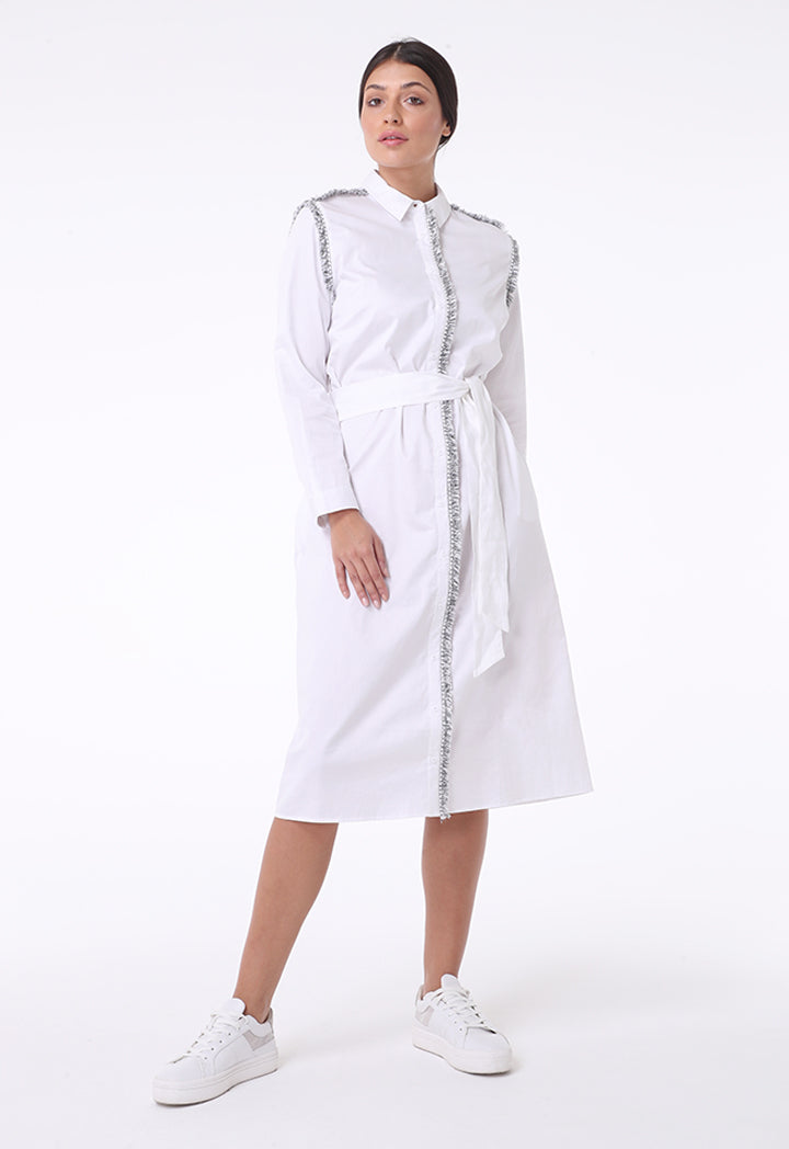 Tweed Trim Dress