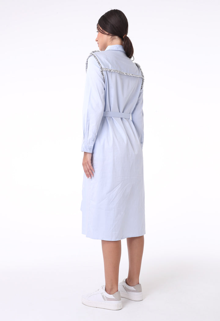 Tweed Trim Dress