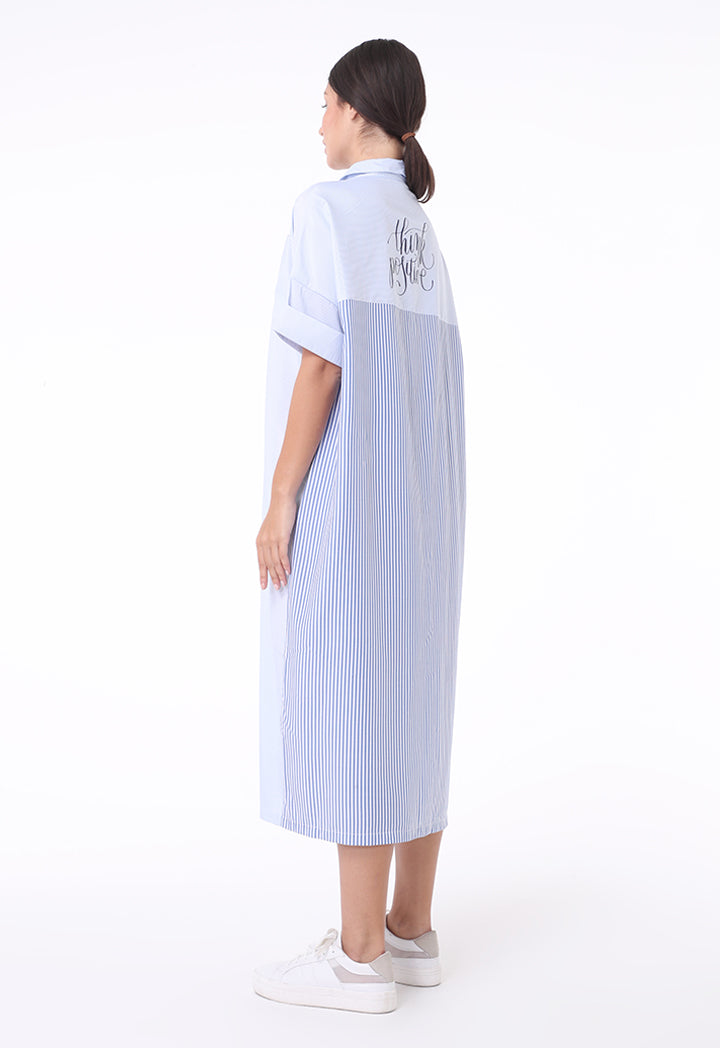 Letter Back Print Dress