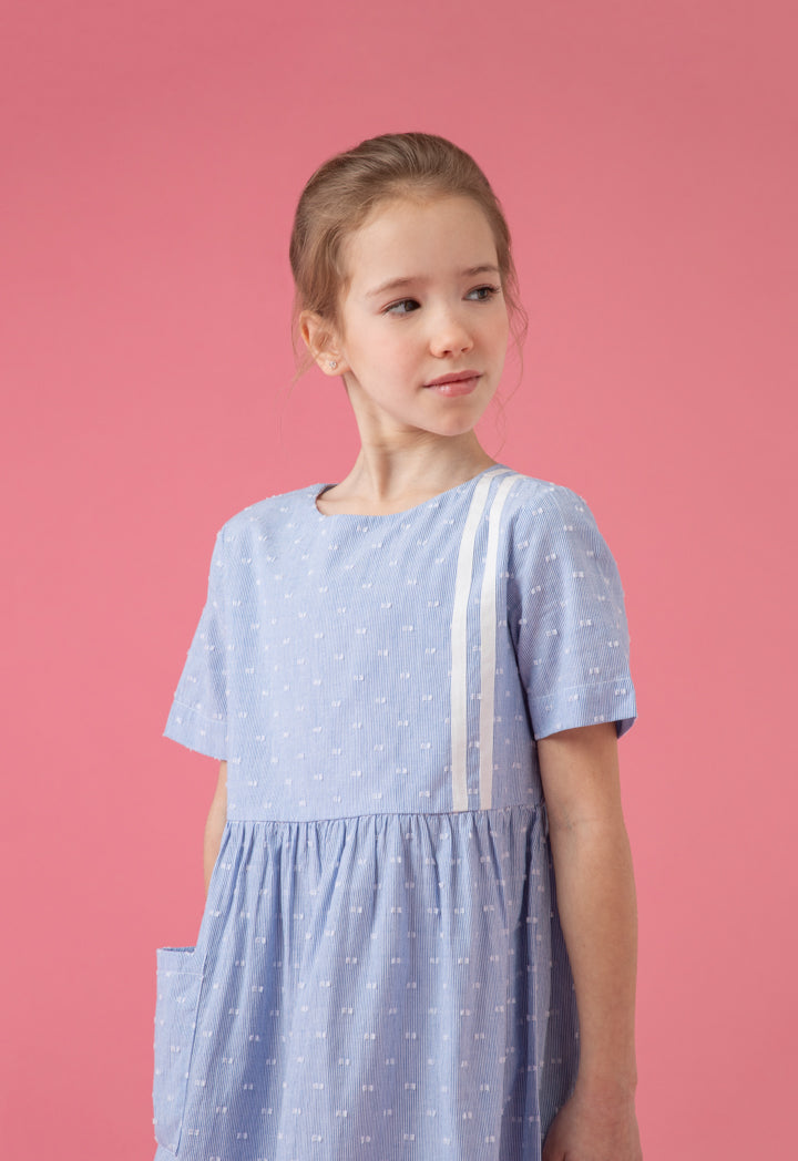 Gathered Waist Stripes Dress