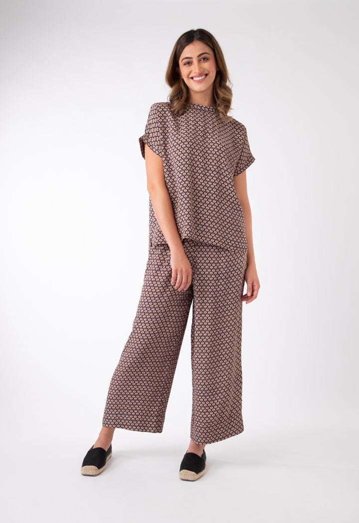 Single Motif Allover Printed Blouse